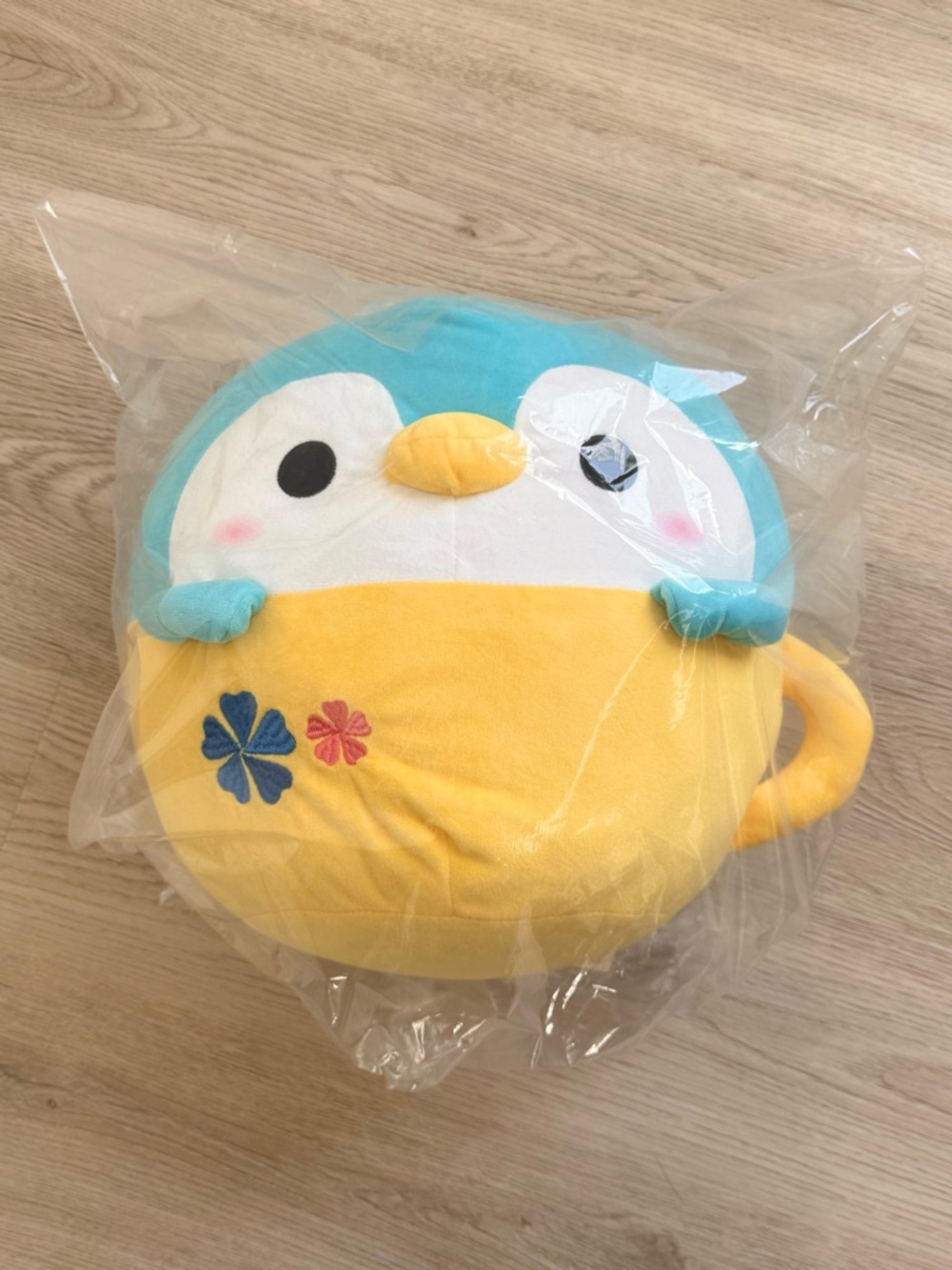 NWT Takashoji Blue Penguin in a Mug 12” Plush